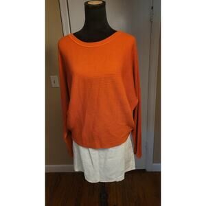 Carmen Orange Knit Top Large